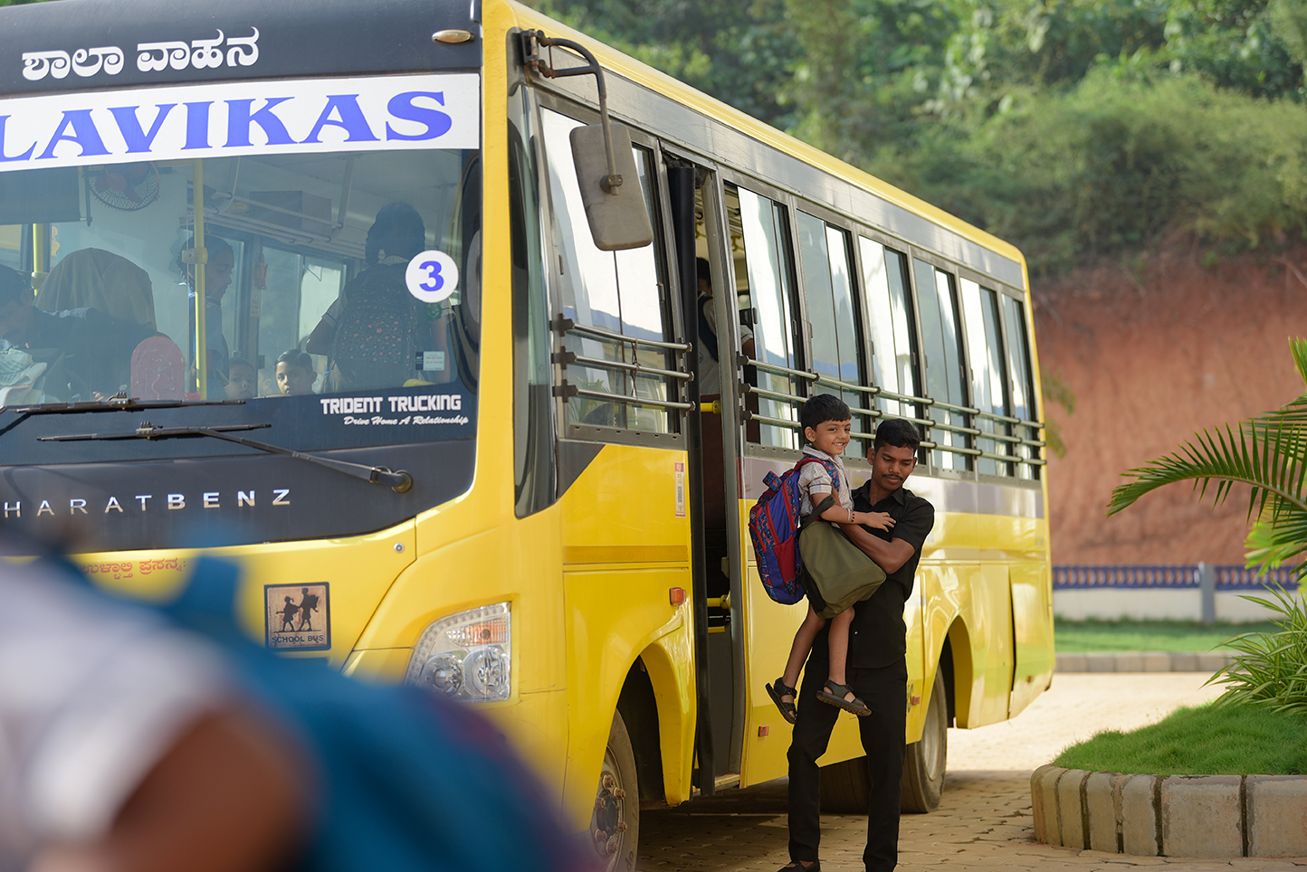 Balavikas Bus with Boy